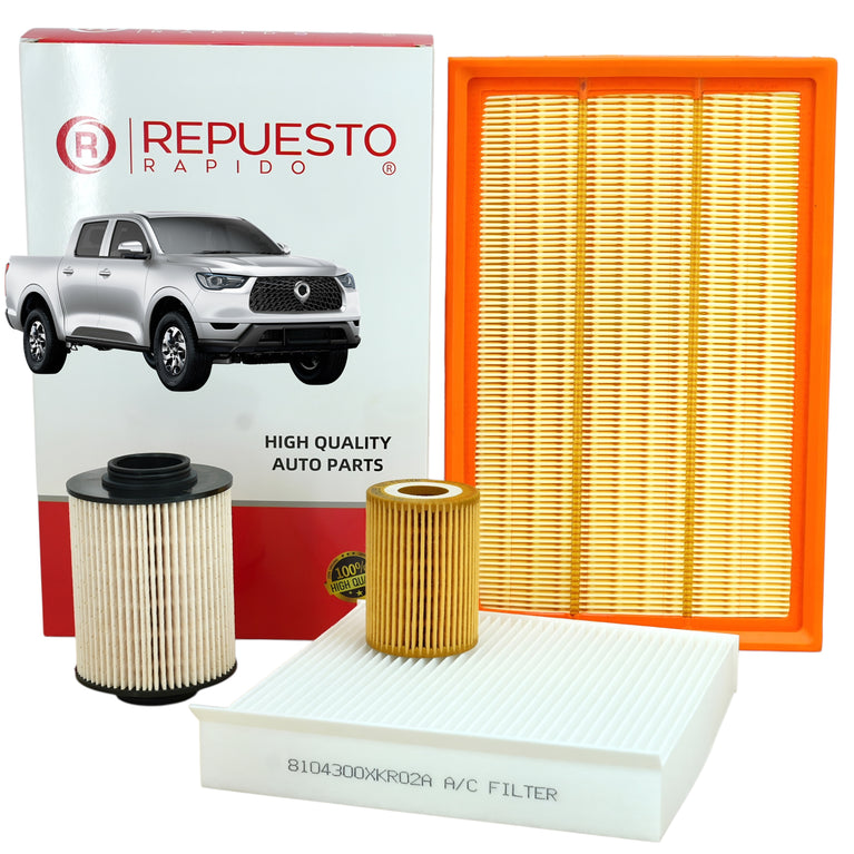 Kit de Filtros Great Wall Poer 2.0cc 2020 2025 1Generacion (X4Und)