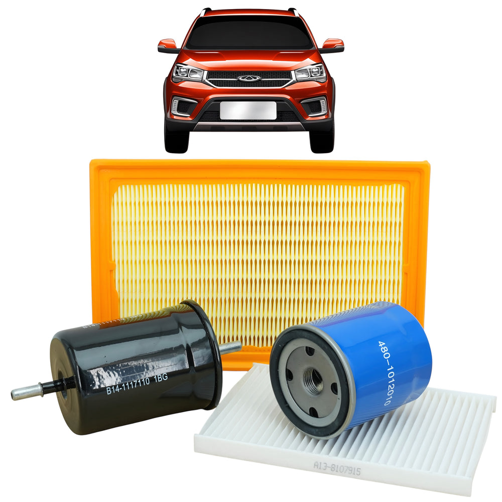 Kit de Filtros Chery Tiggo 2 1.5cc Aire Aceite Polen Bencina Alternativo