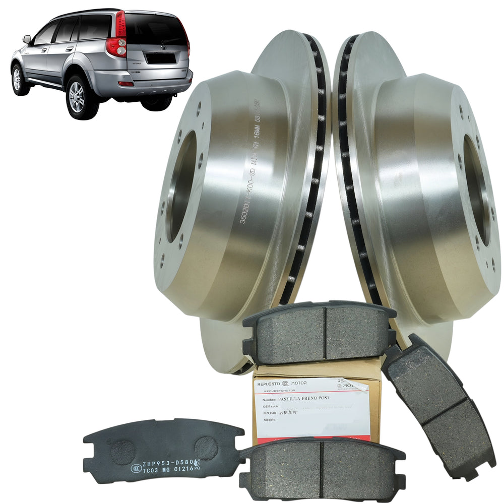 Discos de Freno Originales + Pastillas de Freno Great Wall Haval H5 2.4c