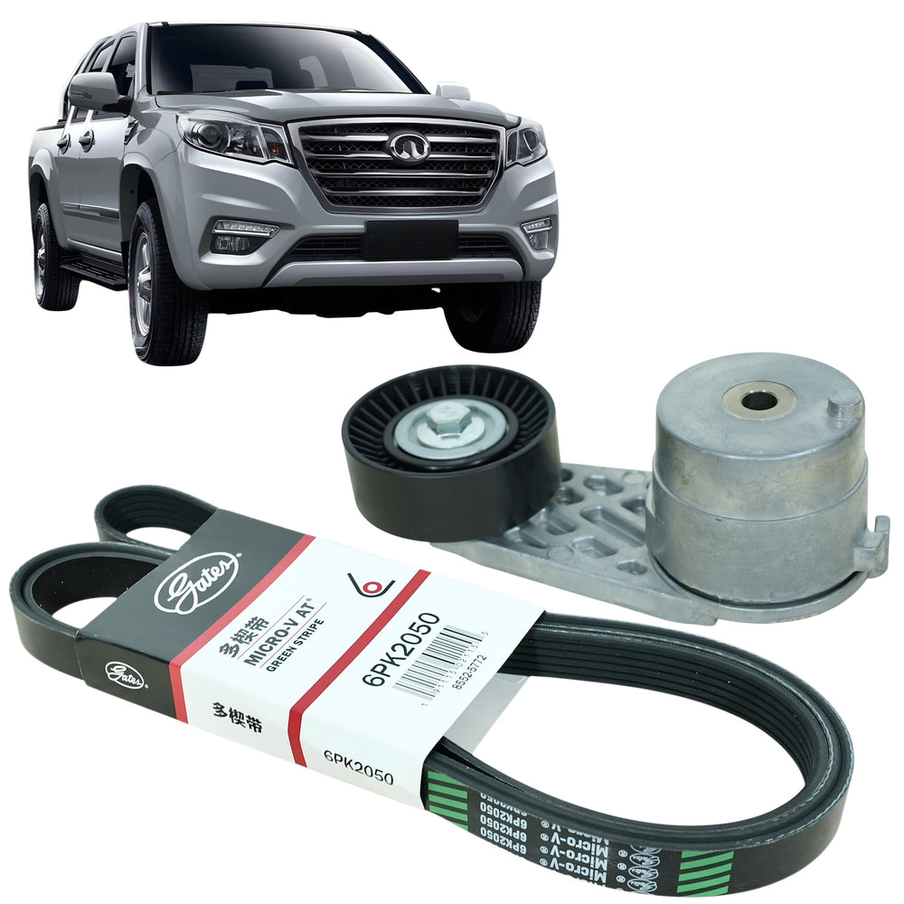Correa de Alternador Gates y Tensor de Correa Great Wall Wingle 6 2.0cc Diesel