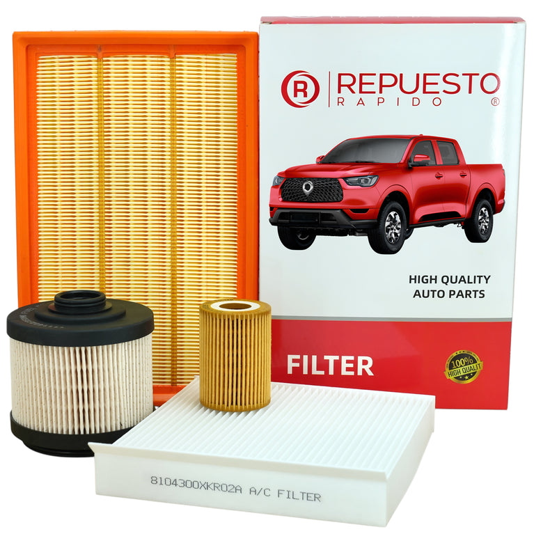 Kit de Filtros Great Wall Poer 2.0cc 2020 2025 2Gener (X4Und)