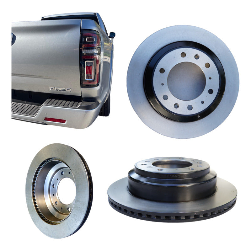 Par De Discos De Freno Great Wall Poer Traseros Originales