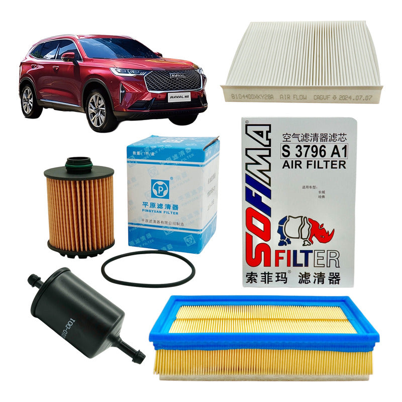 Kit De Filtros Originales Haval H6 2.0cc 3era Generación