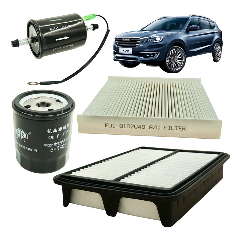 Kit De Filtros Jetour X70 / X70 Plus (todos)