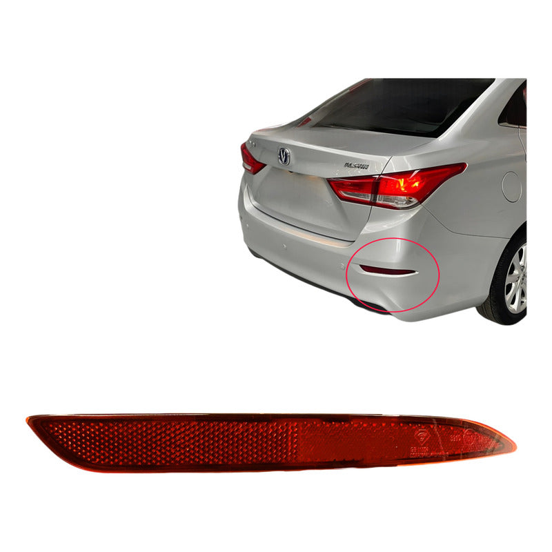 Reflectante Parachoque Trasero Changan Alsvin (derecho)