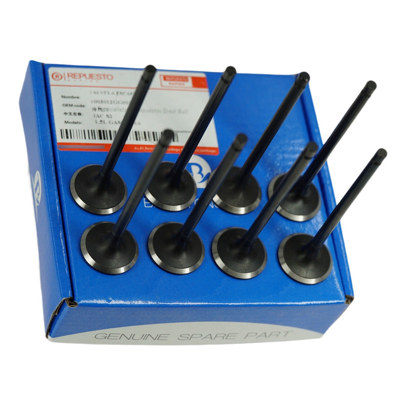 Juego Válvulas Escape De Jac S2 Motor 1.5cc Originales