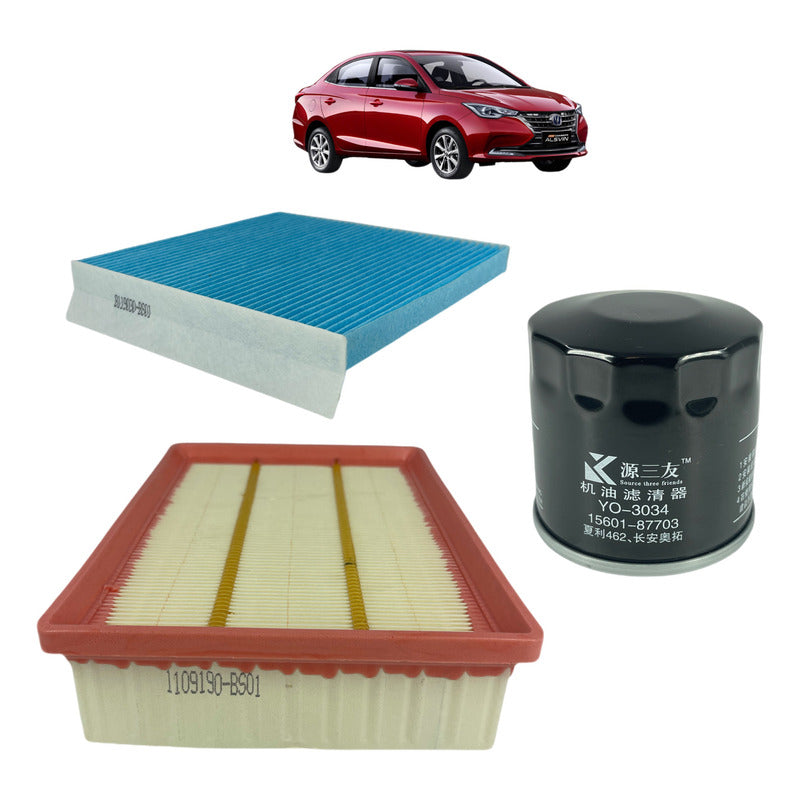 Kit De Filtros Changan Alsvin 1.4cc Aire Aceite Polen