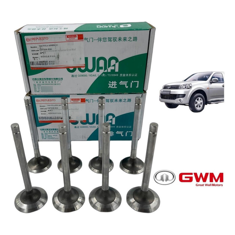 Valvulas De Admision Escape Great Wall Wingle 5 2.2 Bencina