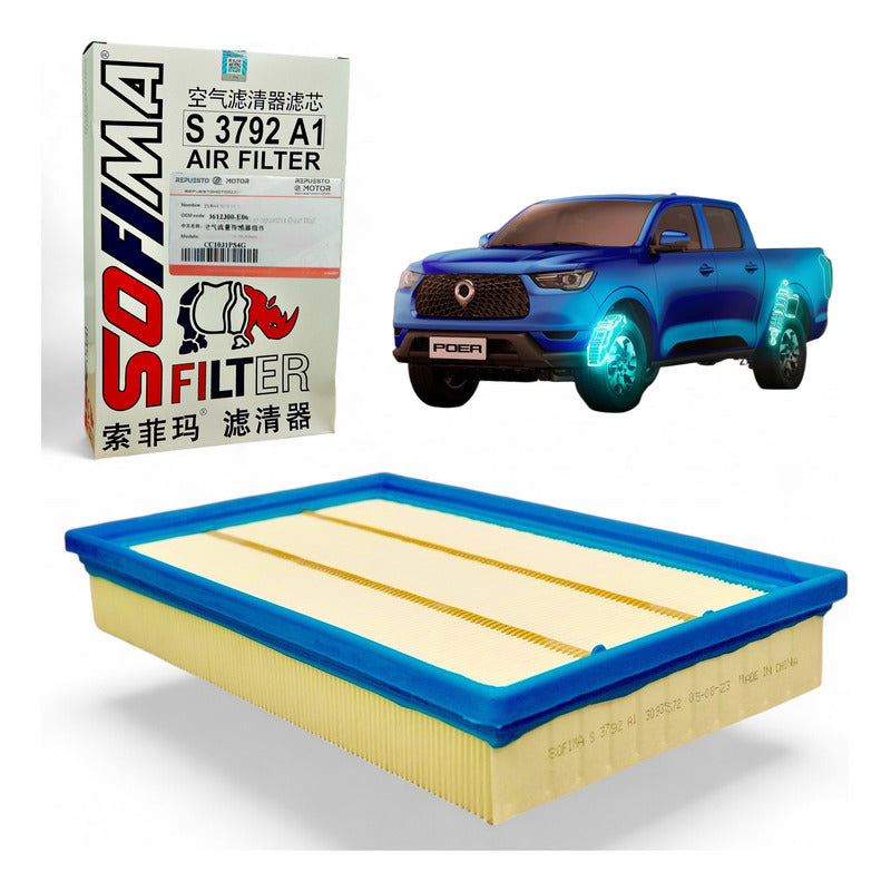 Filtro De Aire Great Wal Poer 2.0 Diesel Original Gwm