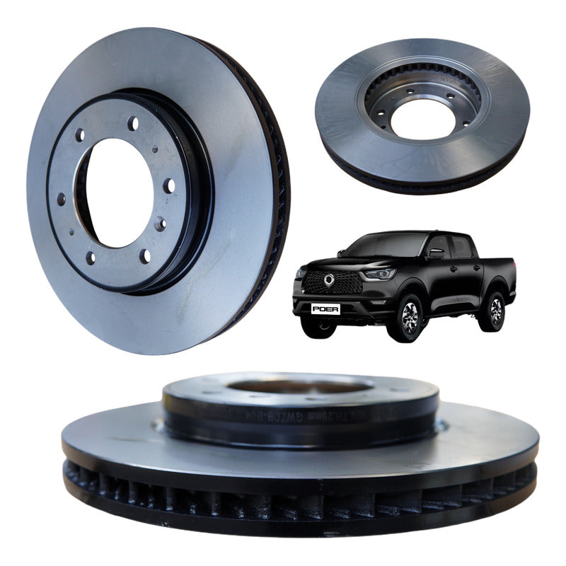 Par De Discos De Freno Great Wall Poer Delanteros Originales