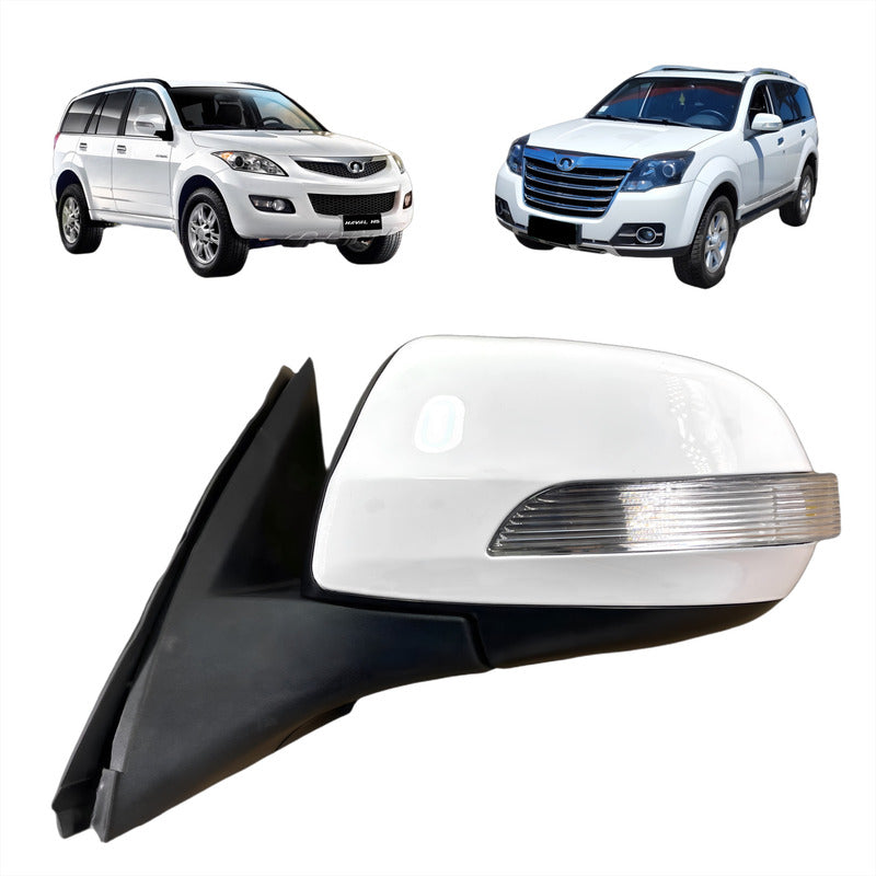 Espejo Izquierdo Great Wall Haval H3 / H5 Color Blanco