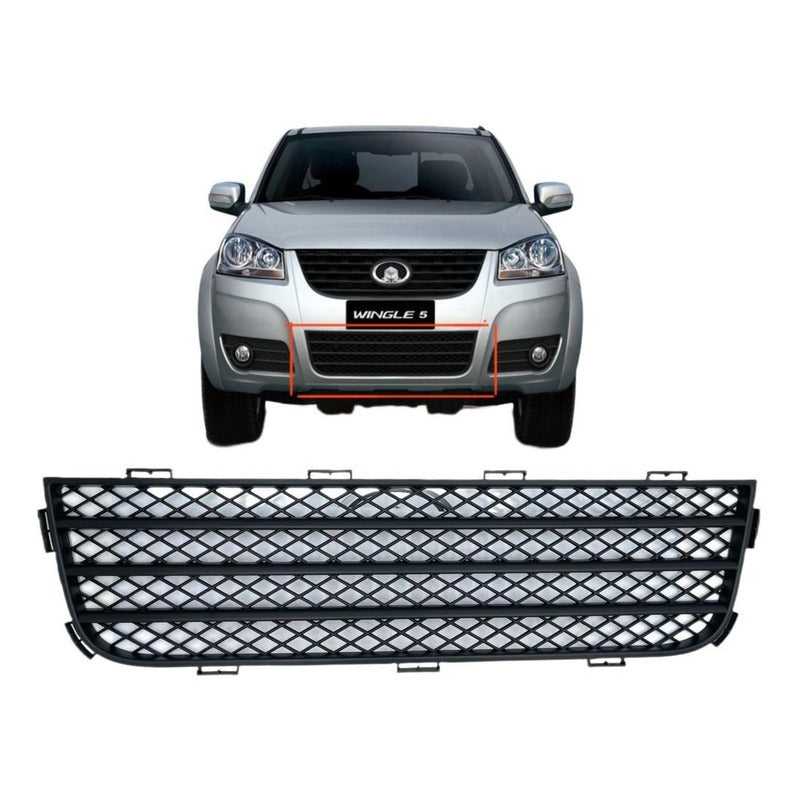 Mascara Wingle 5 Great Wall Inferior De Parachoque