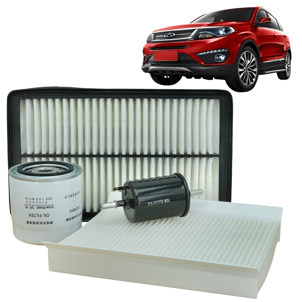 Kit de Filtros Mantencion Chery Gran Tiggo 2.0cc Aire Polen Aceite Bencina