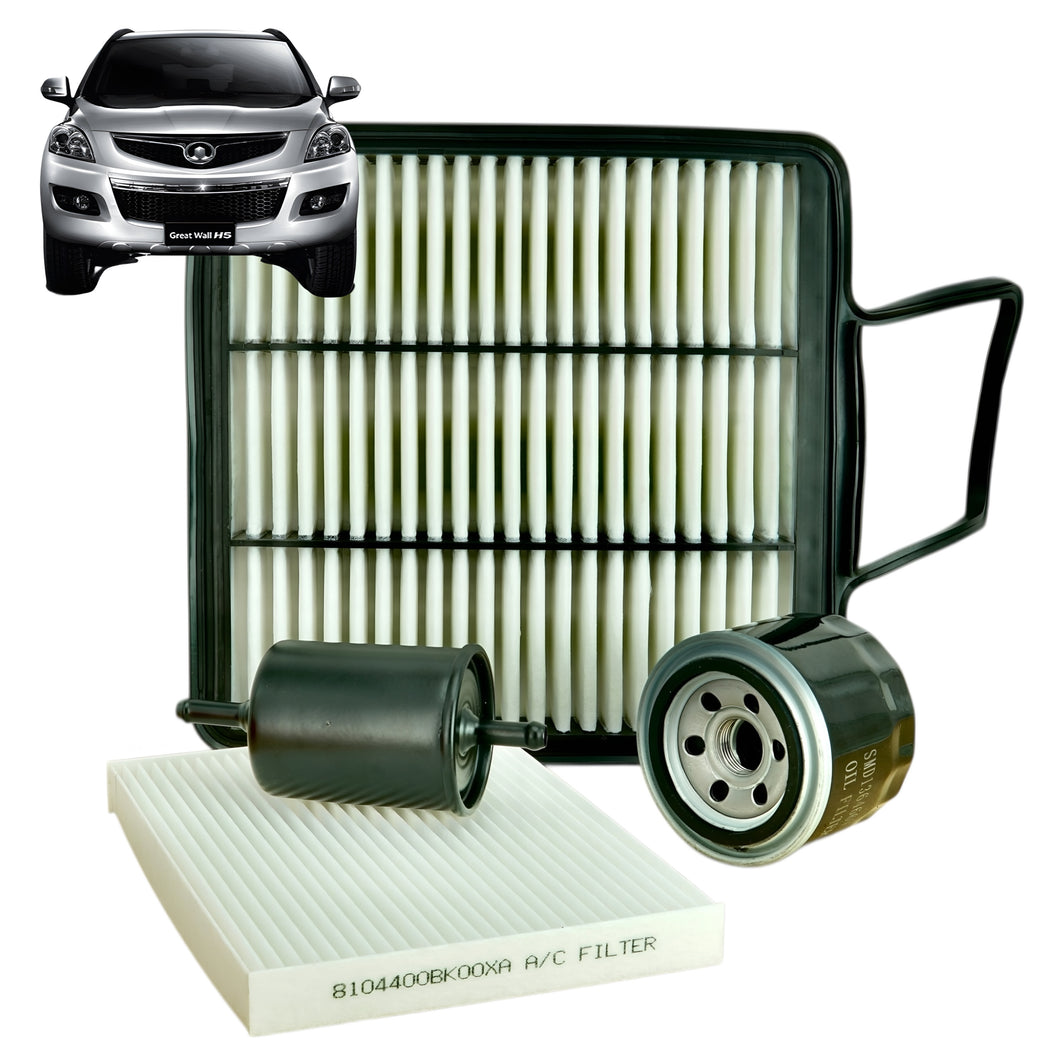 Kit de Filtros X4 Great Wall Haval H5 2.4cc Aire Aceite Bencina Polen