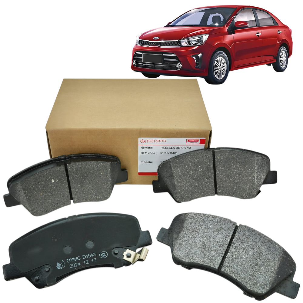 Pastillas de Freno Delantera Kia Soluto 1.4cc 2020-2025 Premium
