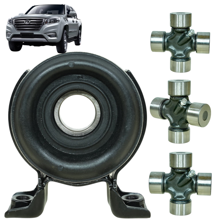 Kit de Crucetas de cardan X3 + Soporte Great Wall Wingle 5