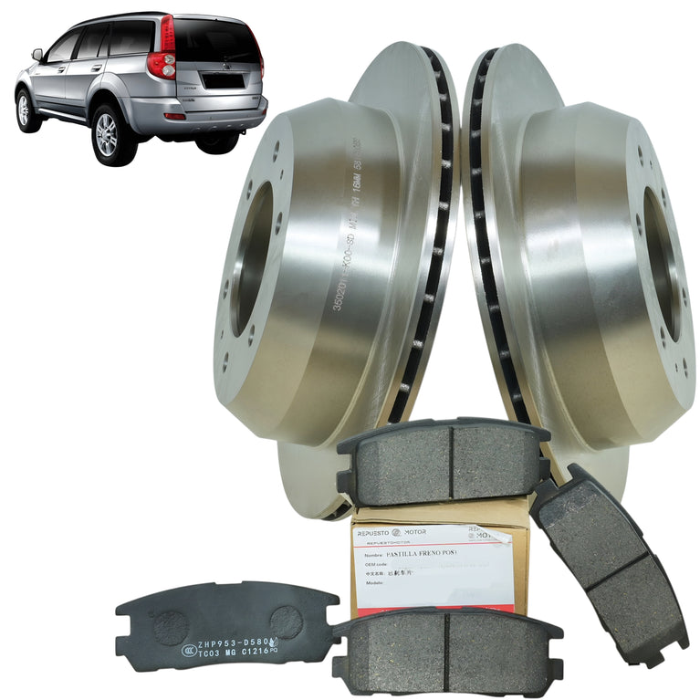 Discos de Freno Originales + Pastillas de Freno Great Wall Haval H5 2.4c