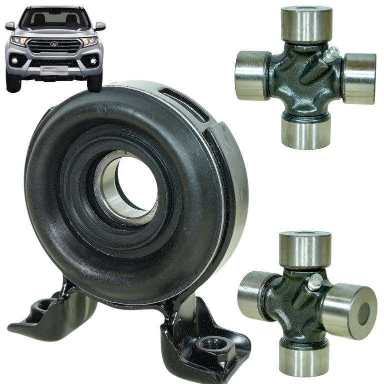Kit de Crucetas de Cardan X2 + Soporte Great Wall Wingle 7