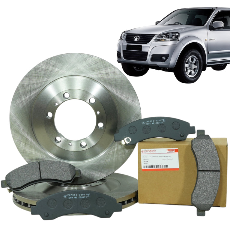 Discos de Freno Delanteros + Pastillas de Freno Great Wall Wingle 5 2.0cc Diesel