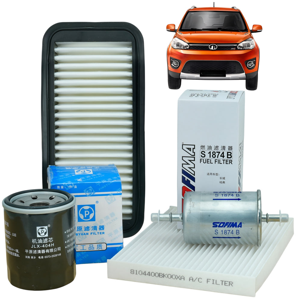 Kit de Filtros Great Wall M4 1.5cc Aceite Bencina Polen Aire