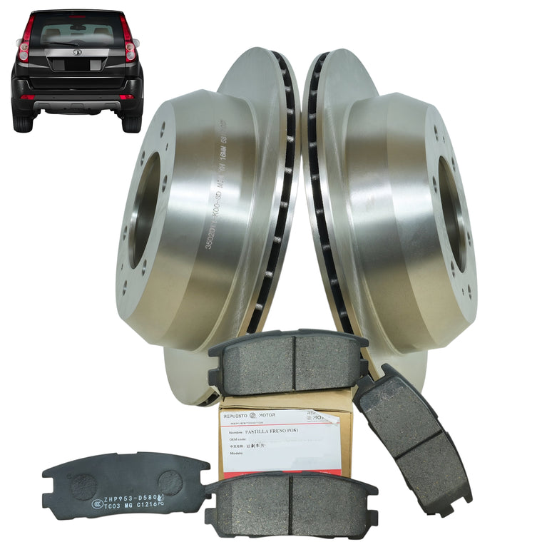 Discos de Freno Originales + Pastillas de Freno Great Wall Haval H3 2.0c