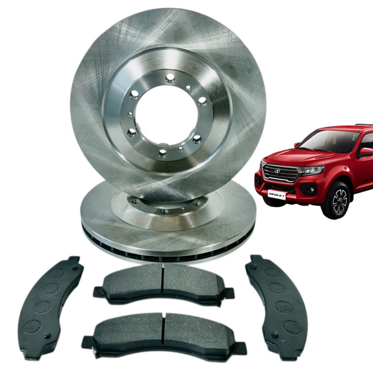 Discos de Freno Delanteros Originales + Pastillas de Freno Great Wall Wingle 7 2.0/2.4